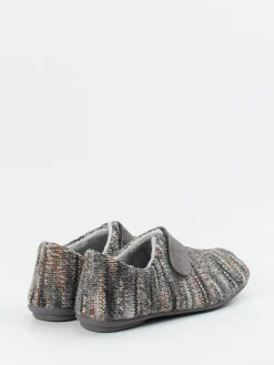 Damen Varomed – Klett-Hausschuh aus Textilstrick -Melange