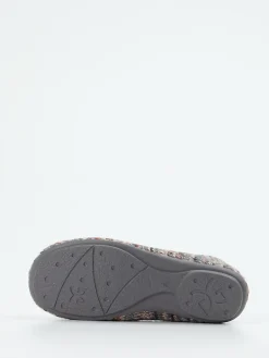 Damen Varomed – Klett-Hausschuh aus Textilstrick -Melange