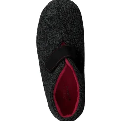 Damen Varomed – Klett-Hausschuhe aus Textil in Strickoptik