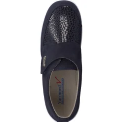 Damen Varomed – Klettschuh aus Veloursleder Dunkel