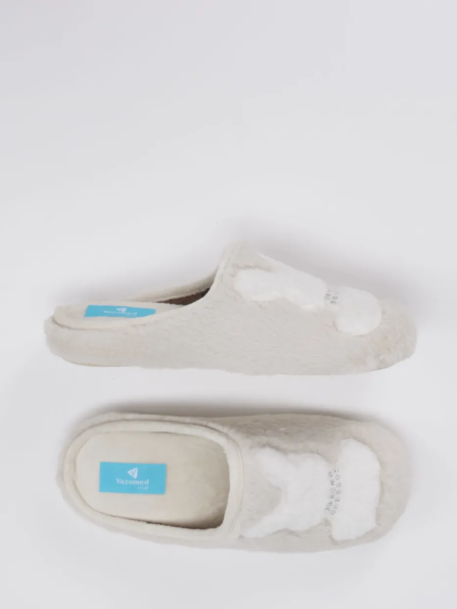 Damen Varomed – Pantoffeln aus Textilfell