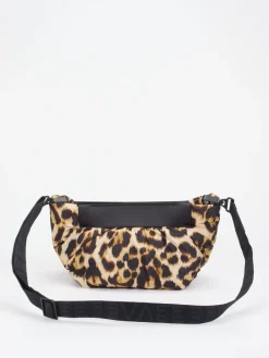 Damen VeeCollective Berlin – Schultertasche aus Nylon im Leoprint