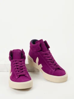 – Mid-Top-Sneaker aus Veloursleder Violett*VEJA