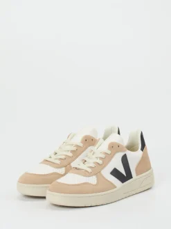 Herren VEJA – Sneaker aus Kalbleder und Veloursleder creme