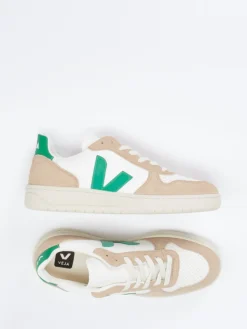 – Sneaker aus Kalbleder und Wildleder beige*VEJA New