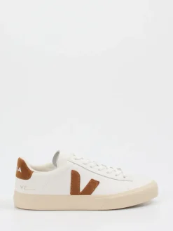Damen VEJA – Sneaker aus Leder mit Veloursdetails Off-White
