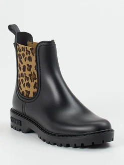Damen Verbenas – Chelsea Boots aus Gummi mit Leoprint