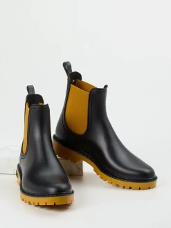 Damen Verbenas – Chelsea Boots aus Synthetik -Senfgelb