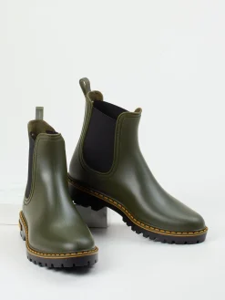 Damen Verbenas – Chelsea Boots aus Synthetik in Oliv