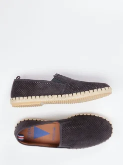 – Espadrilles aus Veloursleder dunkel*Verbenas Hot