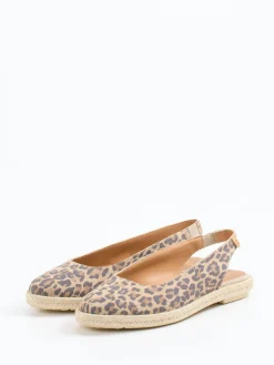 Damen Verbenas – Espadrilles aus Veloursleder mit Leoprint
