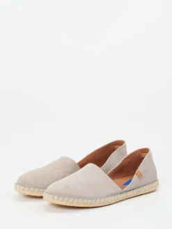 Damen Verbenas – Espadrilles aus Veloursleder in Helltaupe