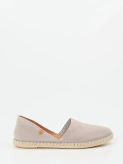 Damen Verbenas – Espadrilles aus Veloursleder in Helltaupe