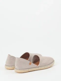 Damen Verbenas – Espadrilles aus Veloursleder in Helltaupe