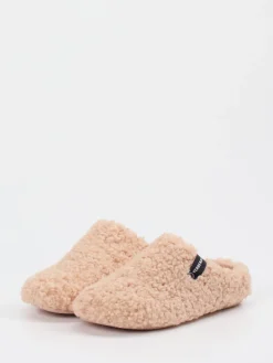 Damen Verbenas – Hausschuhe aus Textil mit Teddyfell