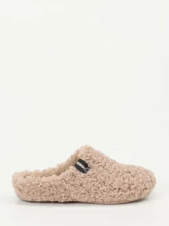 Damen Verbenas – Pantoffeln aus Textilfell in Beige