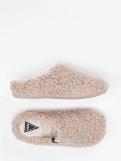 Damen Verbenas – Pantoffeln aus Textilfell in Beige