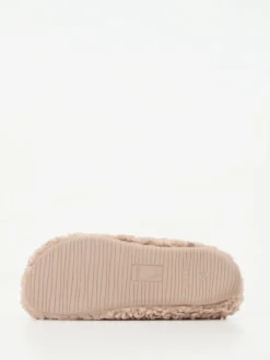 Damen Verbenas – Pantoffeln aus Textilfell in Beige