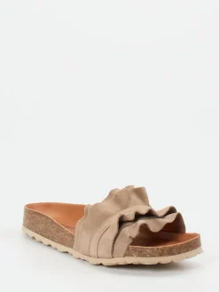 – Pantolette aus Veloursleder Sand*Verbenas New