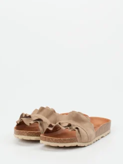 – Pantolette aus Veloursleder Sand*Verbenas New