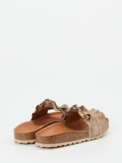 – Pantolette aus Veloursleder Sand*Verbenas New