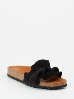 – Pantoletten aus Veloursleder*Verbenas Clearance