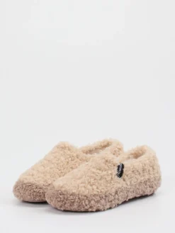 – Slipper aus Textil mit Kunstfellstruktur*Verbenas Online