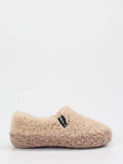 – Slipper aus Textil mit Kunstfellstruktur*Verbenas Online