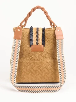 – Bucket Bag aus Textil in Honig*Viamailbag Outlet