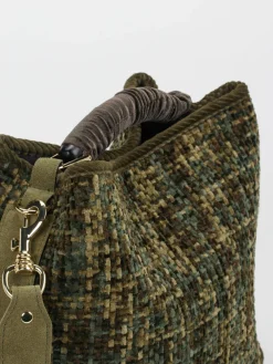 Damen Viamailbag – Bucket Bag aus Textil in Olivtönen