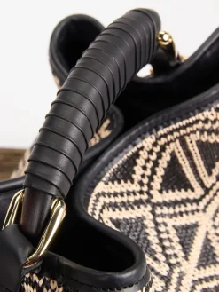 Damen Viamailbag – Schultertasche aus Textil mit Ethno-Details