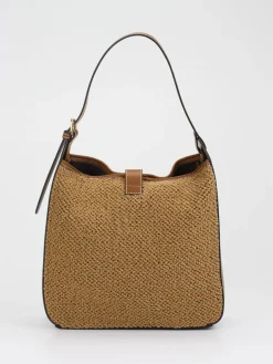 – Schultertasche aus Bouclé und Kunstleder*Viamailbag Best