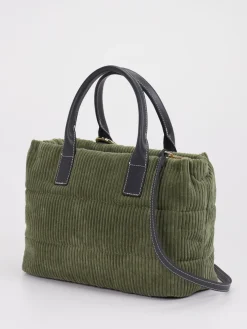 – Shopper Bag aus Cordstoff Oliv*Viamailbag Online