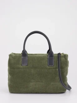 – Shopper Bag aus Cordstoff Oliv*Viamailbag Online