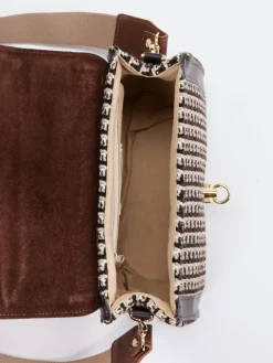 Damen Viamailbag – Umhängetasche aus Textil und Leder