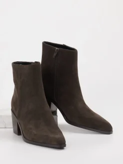 – Stiefeletten aus Veloursleder Dunkel*Vivian Ray