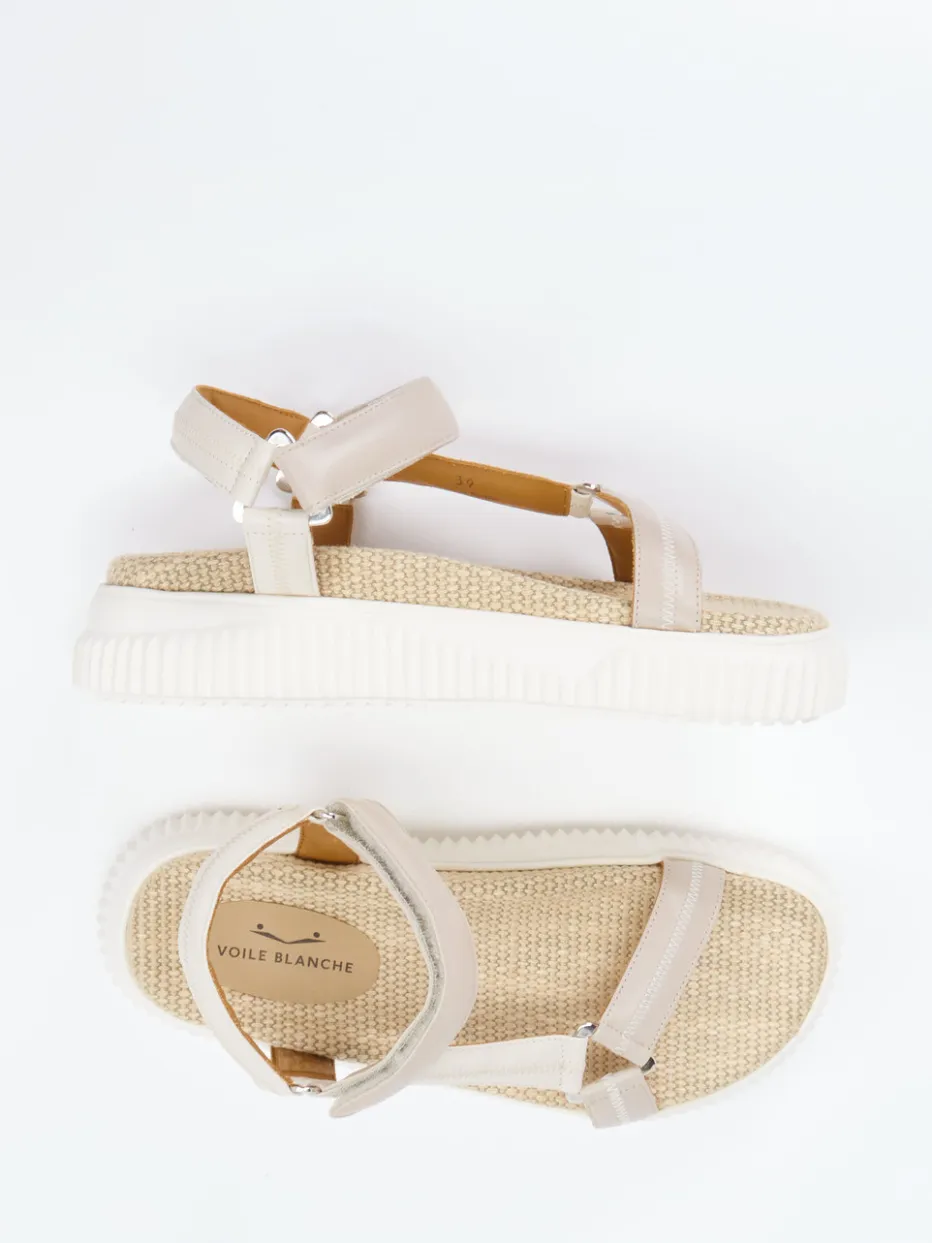 – Plateau-Sandale aus Lammleder*Voile Blanche Sale