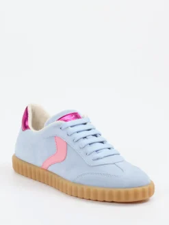 – Retro-Sneaker aus Veloursleder Hell*Voile Blanche Outlet