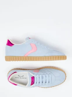 – Retro-Sneaker aus Veloursleder Hell*Voile Blanche Outlet