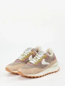 – Retro-Sneaker aus Veloursleder*Voile Blanche Discount