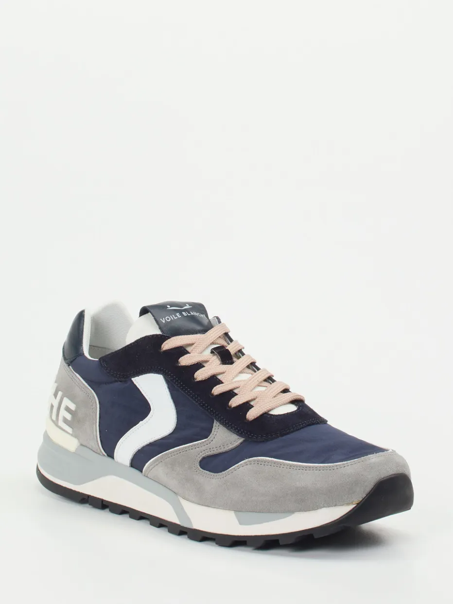 Herren Voile Blanche – Retro-Sneaker aus Veloursleder dunkel