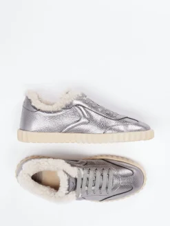 Damen Voile Blanche – Sneaker aus Metallicleder farben