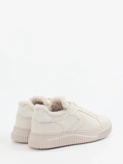 Damen Voile Blanche – Sneaker aus Kalbleder creme