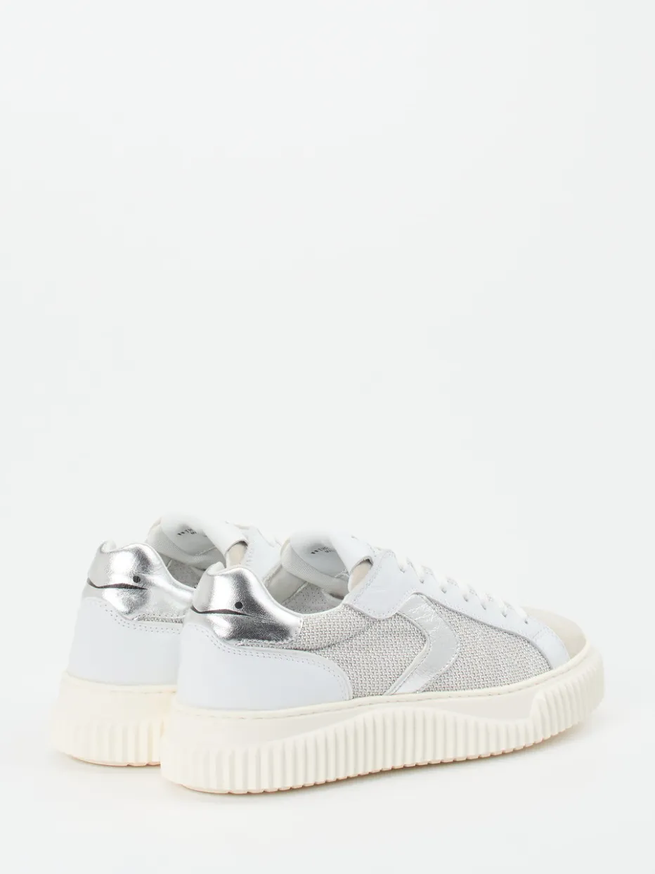 – Sneaker aus Veloursleder und Mesh Offwhite*Voile Blanche Outlet