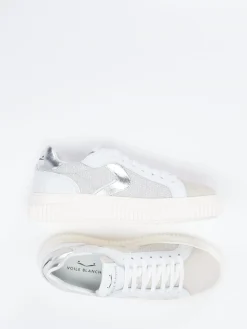 – Sneaker aus Veloursleder und Mesh Offwhite*Voile Blanche Outlet