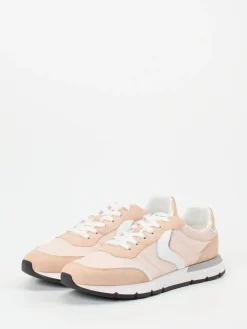 – Sneaker aus Velour/Textil in*Voile Blanche