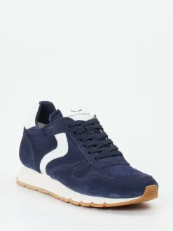 – Sneaker aus Veloursleder Dunkel*Voile Blanche Hot