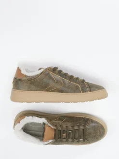 Herren Voile Blanche – Sneaker aus Veloursleder oliv