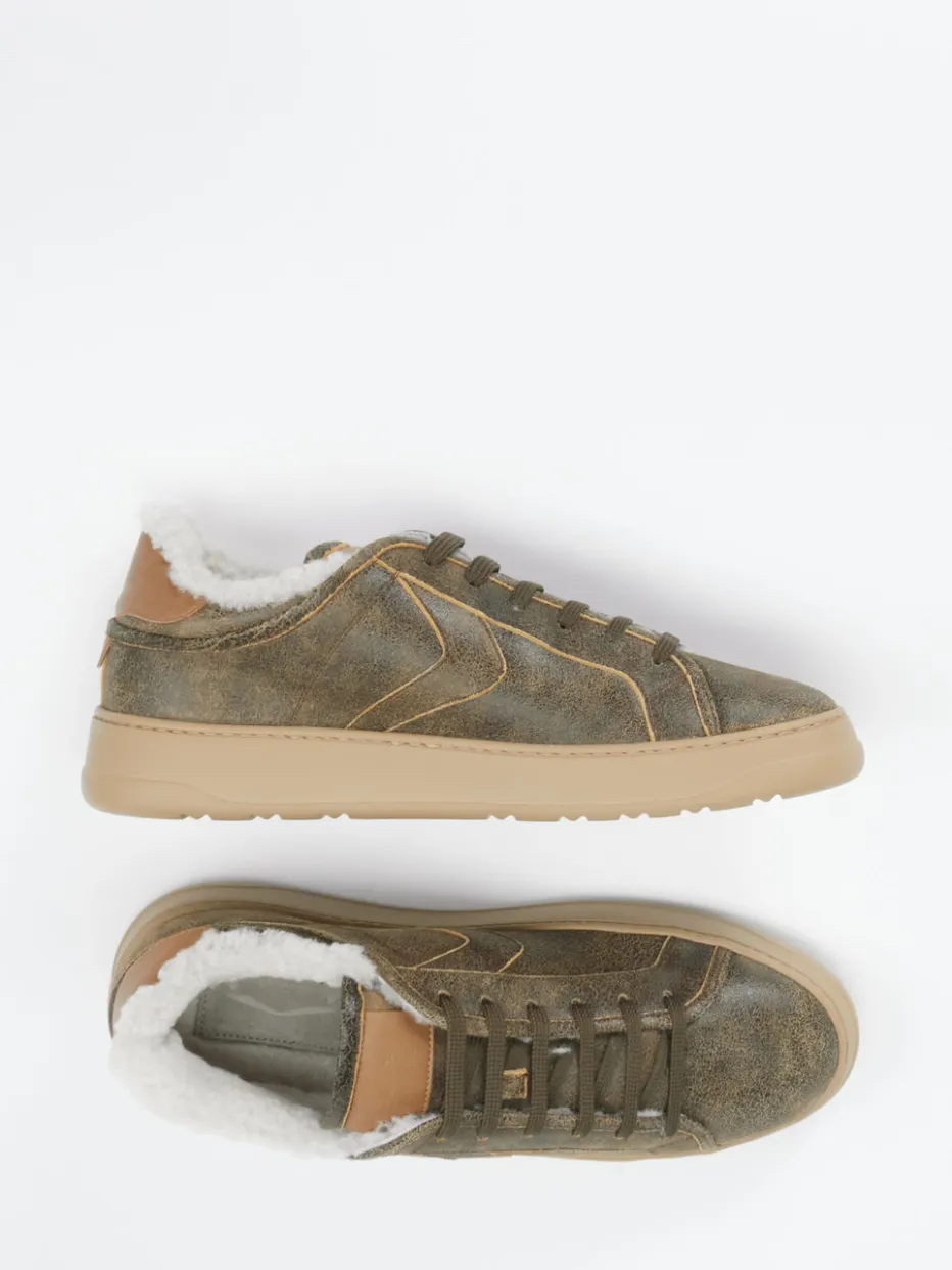 Herren Voile Blanche – Sneaker aus Veloursleder oliv