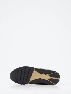 – Sneaker aus Veloursleder Sandbeige*Voile Blanche New